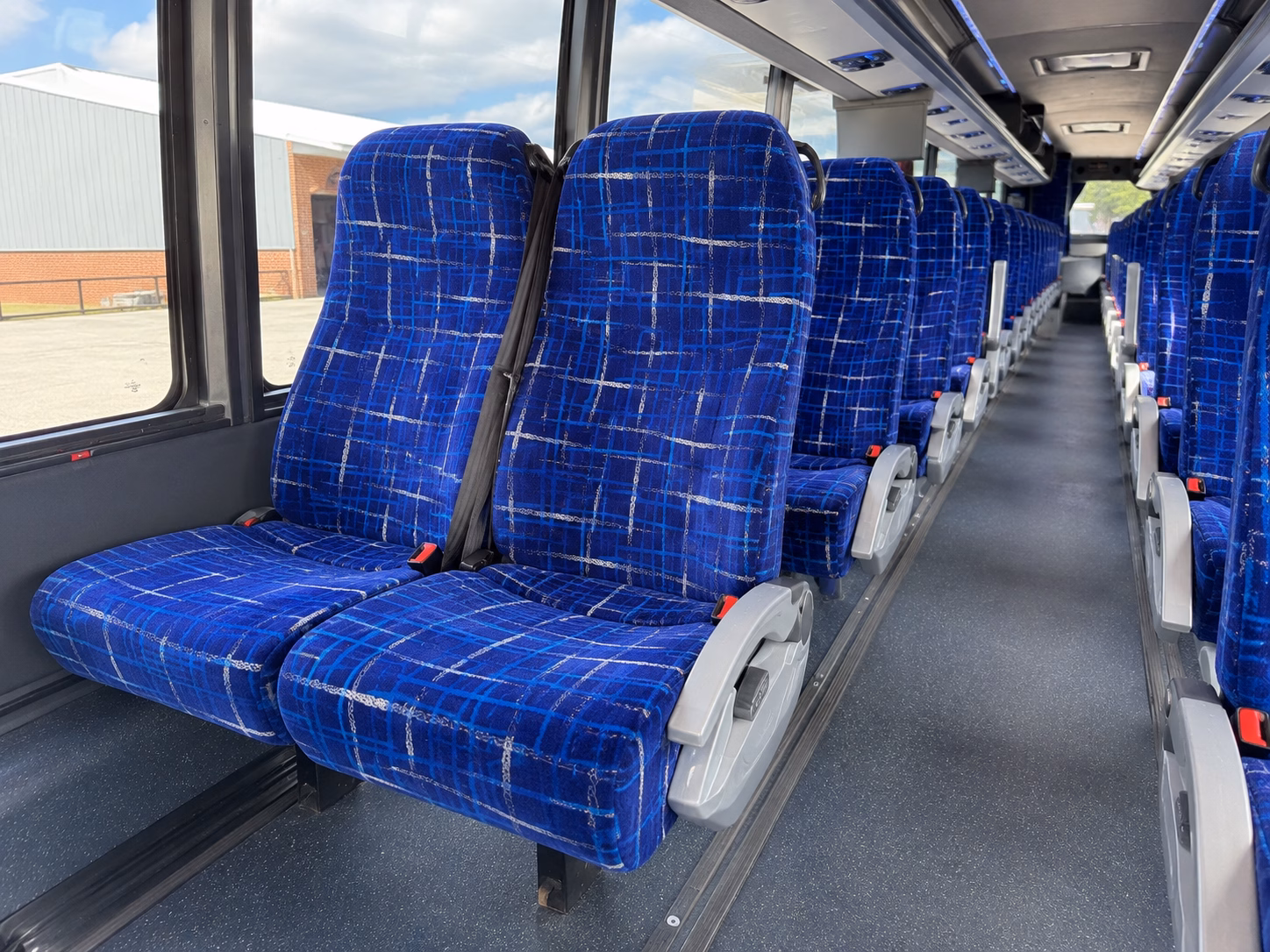 clinton charter bus interior